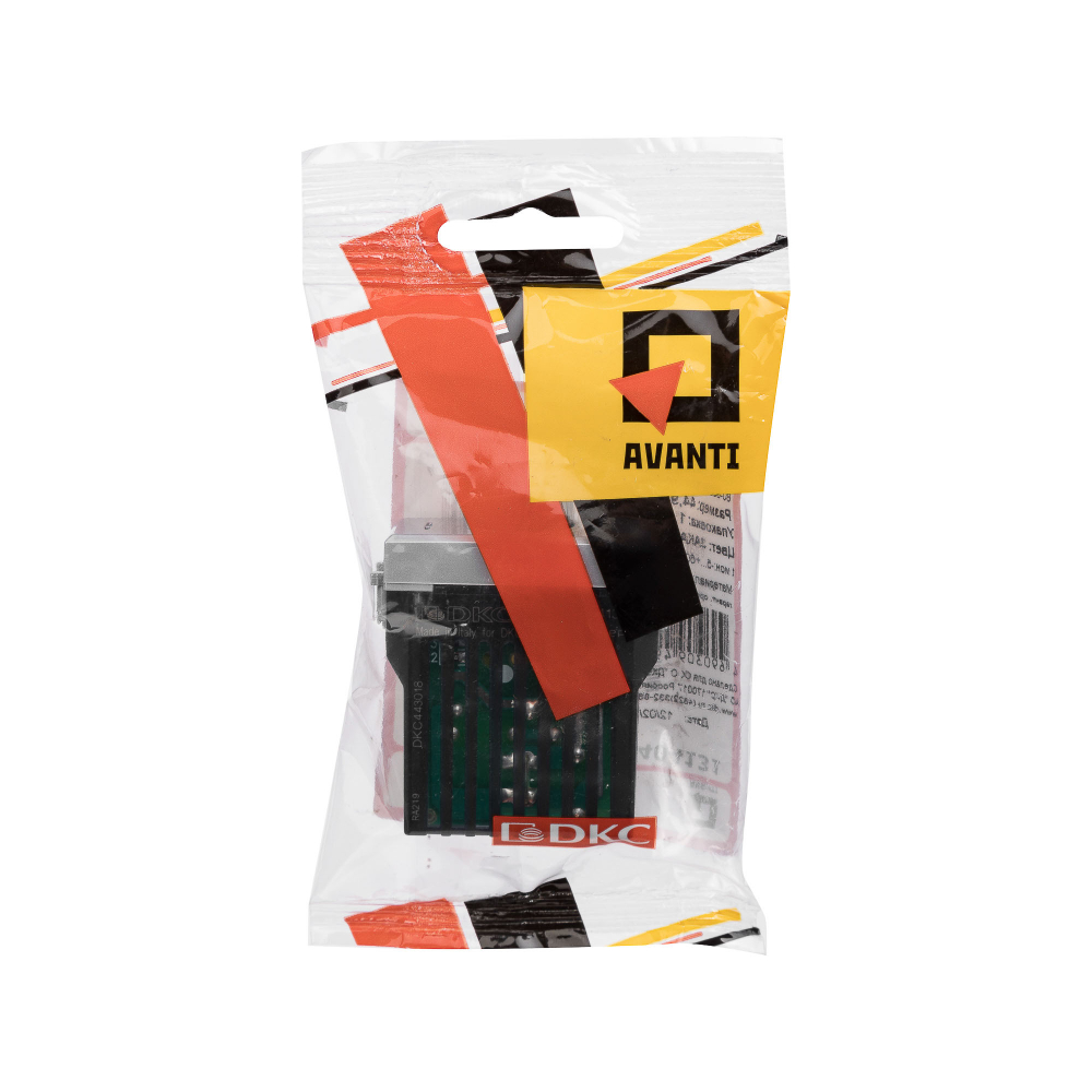 Диммер поворотный модульный, "Avanti", "Закаленная сталь", 1 модуль