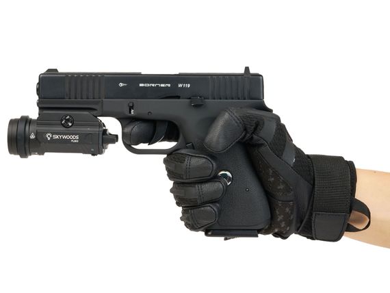 Фонарь подствольный пистолетный Skywoods Arcturus 800 люмен, зеленый ЛЦУ