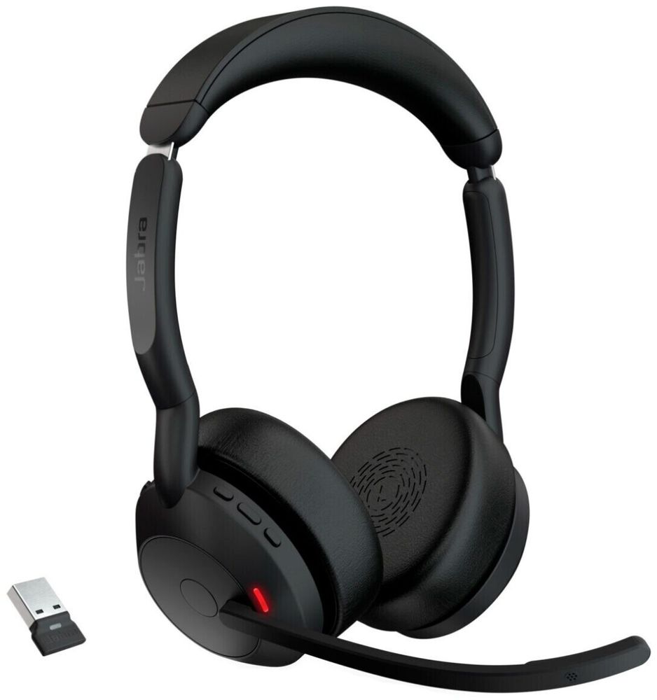 Наушники Jabra Evolve2 55 Link380a MS Stereo черный Наушники Jabra Evolve2 55 Link380a MS Stereo черный