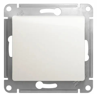 GLOSSA 1-клавишный ВЫКЛЮЧАТЕЛЬ КНОПОЧНЫЙ, сх.1, 10А, механизм, ПЕРЛАМУТР