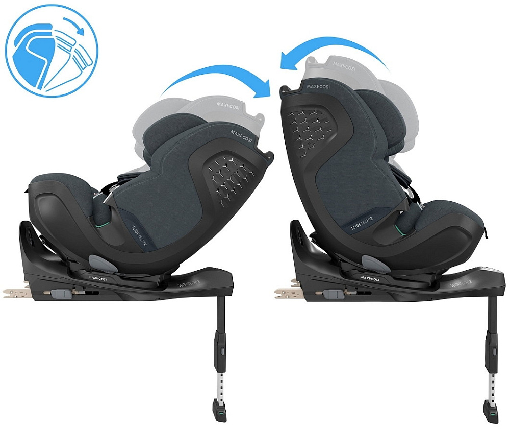 Автокресло Maxi-Cosi Pearl XL Slide Pro 0-36 кг с базой 8623550110 Authentic Graphite/Графит