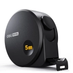 Рулетка "Home Series Black" Deli HT8519 5мх19мм (Эксклюзивный дизайн, корпус из софттач пластика, противоскользящая резиновая вставка, подарочная упаковка)