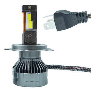 Автолампа LED Н 4 к-т RuZoom (радиатор+вентилятор) P130 PRO-H4  120w 6500K 12000Lm