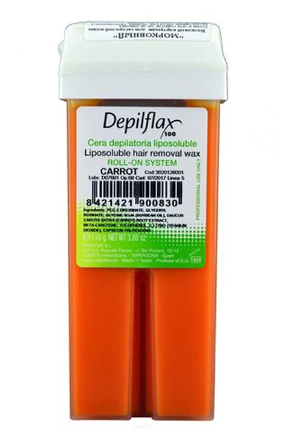 Depilfax100 Набор для депиляции воск морковь/carrot 110 г (2шт)