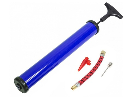 Ручной насос для накачивания мячей :SG806-12":  (Синий)