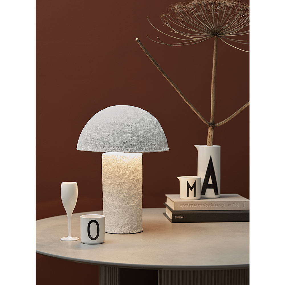 Лампа настольная texture sleek, D32x42 см, белая