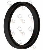 Симметричное уплотнение УС-37 (80*90*8) Ф4 / U-нерж.сталь