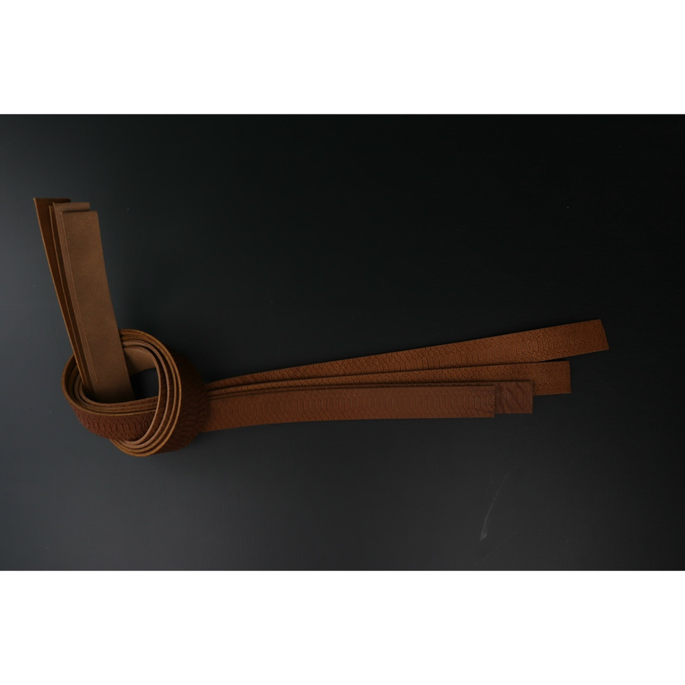 Ременная заготовка Коньяк + Плита Королевская Кобра