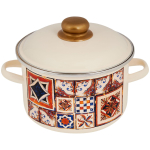 Кастрюля сталь, эмал, 2 л, крышка сталь, Appetite, Vostok, 1RD161M