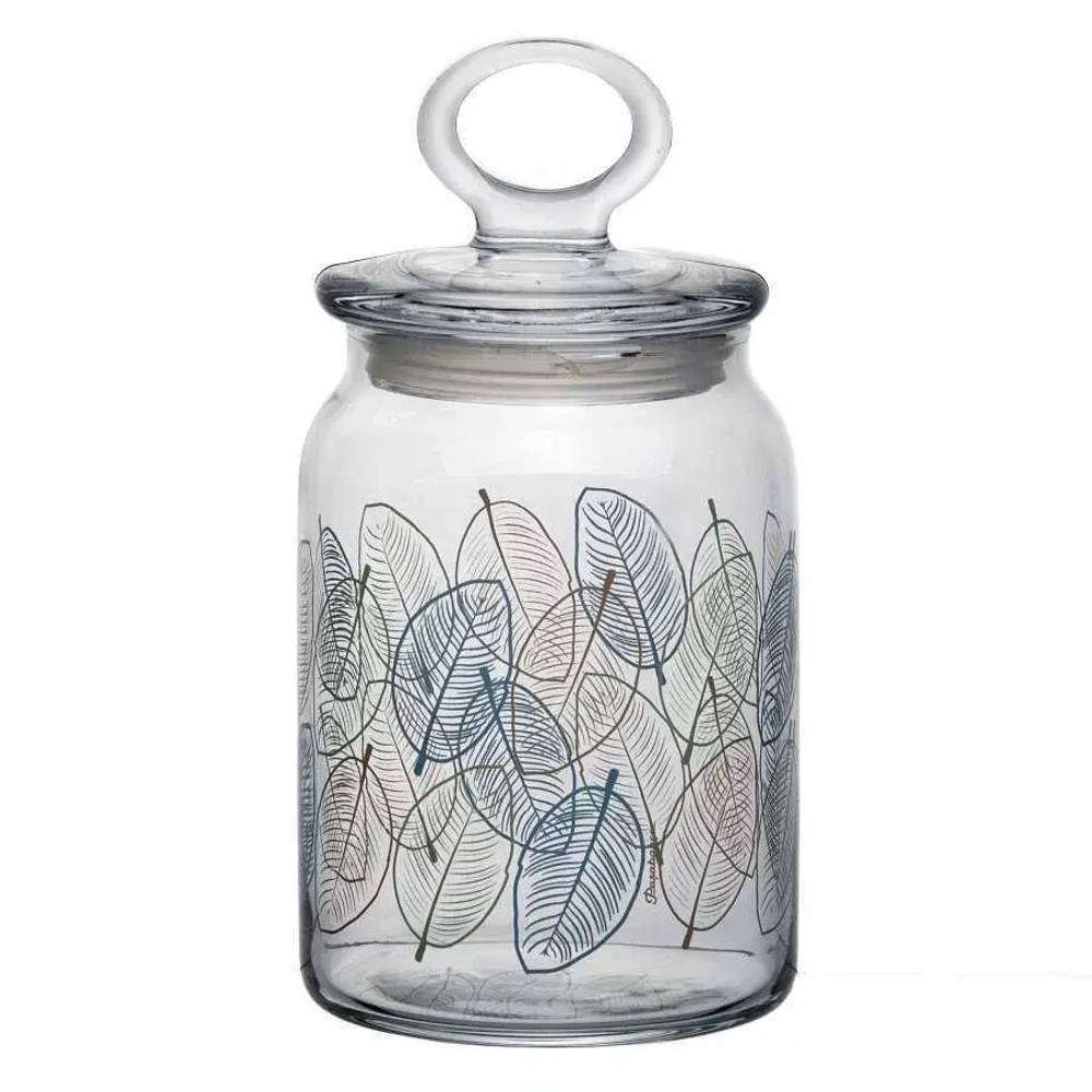 Банка с крышкой ЛИВС 860 мл 3 цв. (рис.41548)