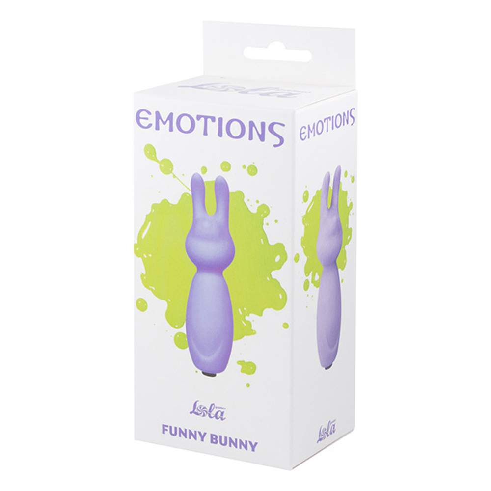 Пурпурный мини-вибратор 8,2см Lola Games Emotions Funny Bunny Lavender 4007-03Lola