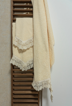 Набор полотенец 3шт Palombella Verushka Panna сливочный