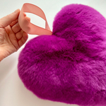 большое меховое сердце