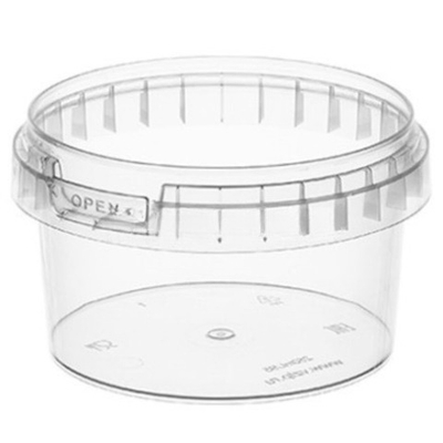 Контейнер круглый 250 мл (Н-56, D-95) упорное кольцо+конт.замок (160 шт.) ВЗЛП комплект 1229кп