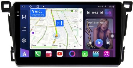 Магнитола для Toyota RAV4 4 2012-2019 - FarCar BM9-7055-9 монитор 9.5" QLED на Android 14, TS10, 4+32Гб, CarPlay, 4G SIM-слот