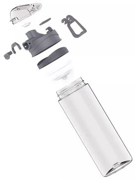 Бутылка для холодных напитков Xiaomi Quan Ge Hello Life Tritan Sports Cup Rock Gray 620ml