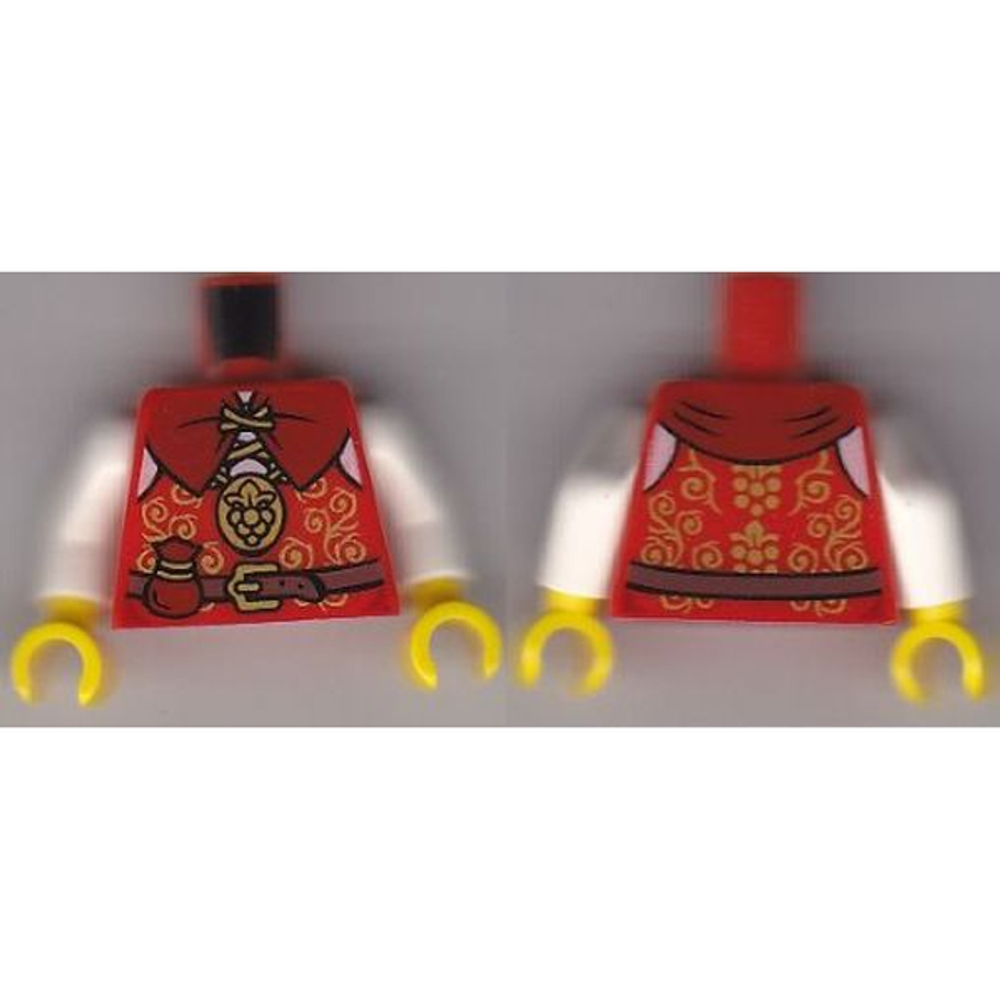 Жилет с золотой отделкой Torso Castle Kingdoms с рисунком кошелька и пояса / Белые руки / Желтые руки 973pb1033c01