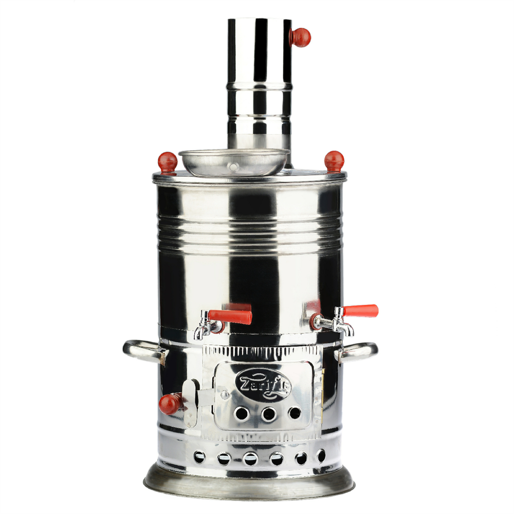 Самовар Турецкий из нерж. стали 3,5 литра, один кран Zarifis S-103