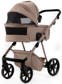 Детская коляска Adamex Delta Natura 2 в 1 DN-5-CAMEL (Т.БЕЖЕВЫЙ)