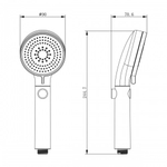 Душевая лейка Lemark LM0818CW