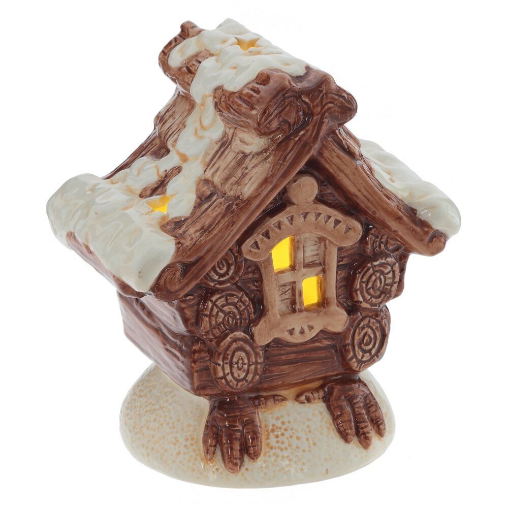 GAEM Фигурка декоративная "Избушка" с подсветкой (3xAAA), L15 W11 H17 см