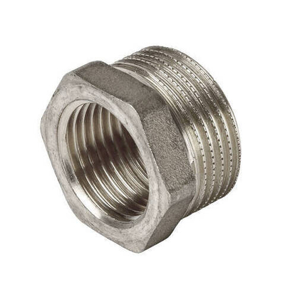 Футорка STOUT SFT 0029 - 2" x 1/2" (для стальных труб, латунь никелированная)