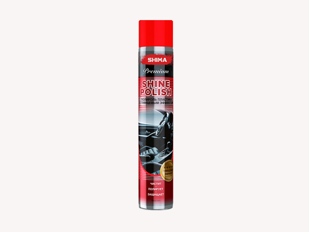 SHIMA PREMIUM "SHINE POLISH" с ароматом вишня - полироль пластика С глянцевым эффектом 1000 мл. 4603