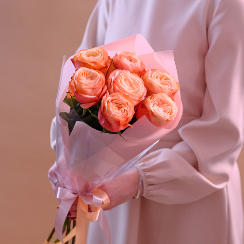 Купить Букет пионовидных роз Kahala