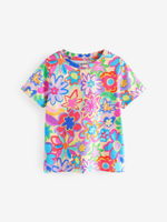 Футболка для девочки Next E44-328, Розовый, Сиреневый, Бежевый