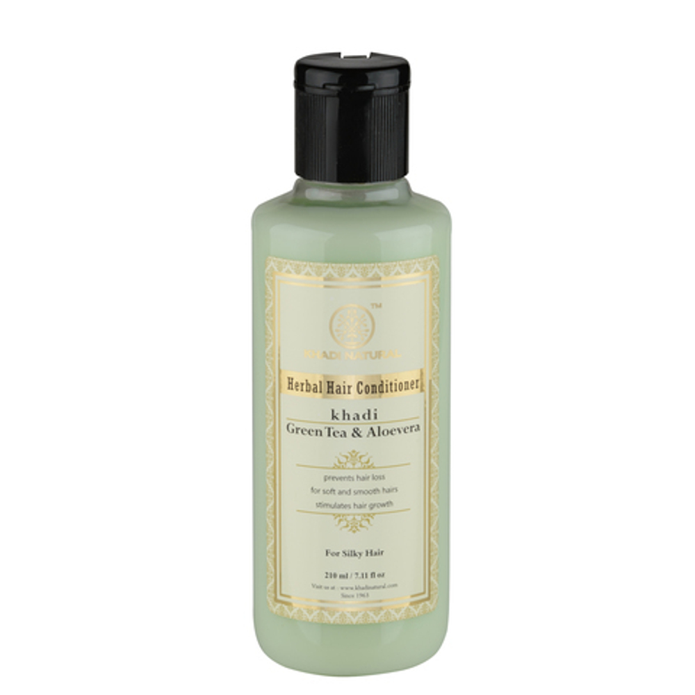 Кондиционер для волос Khadi Natural Зеленый чай и Алоэ Вера Green Tea and Aloe Vera 210 мл