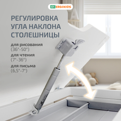 Письменный стол для школьников Ergokids Compas Max ТН-308