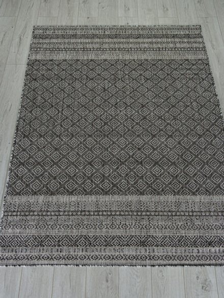 Ковер S154 - DARK GRAY - Прямоугольник - коллекция KAIR размер 100*200 см