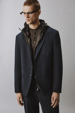 ZARA КОСТЮМНЫЕ БРЮКИ ИЗ ВЫСОКОТЕХНОЛОГИЧНОЙ ТКАНИ NON-IRON, МОРСКОЙ СИНИЙ