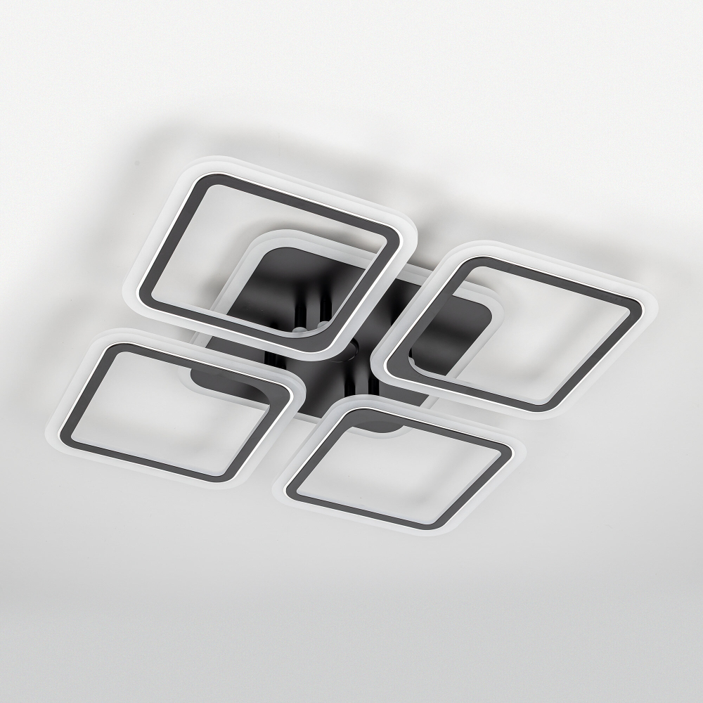 Citilux Марсель Смарт CL232A145E RGB Умная люстра Чёрная