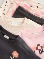 Толстовка и легинсы в комплекте для малышей Next Q94-955, Розовый, Серый