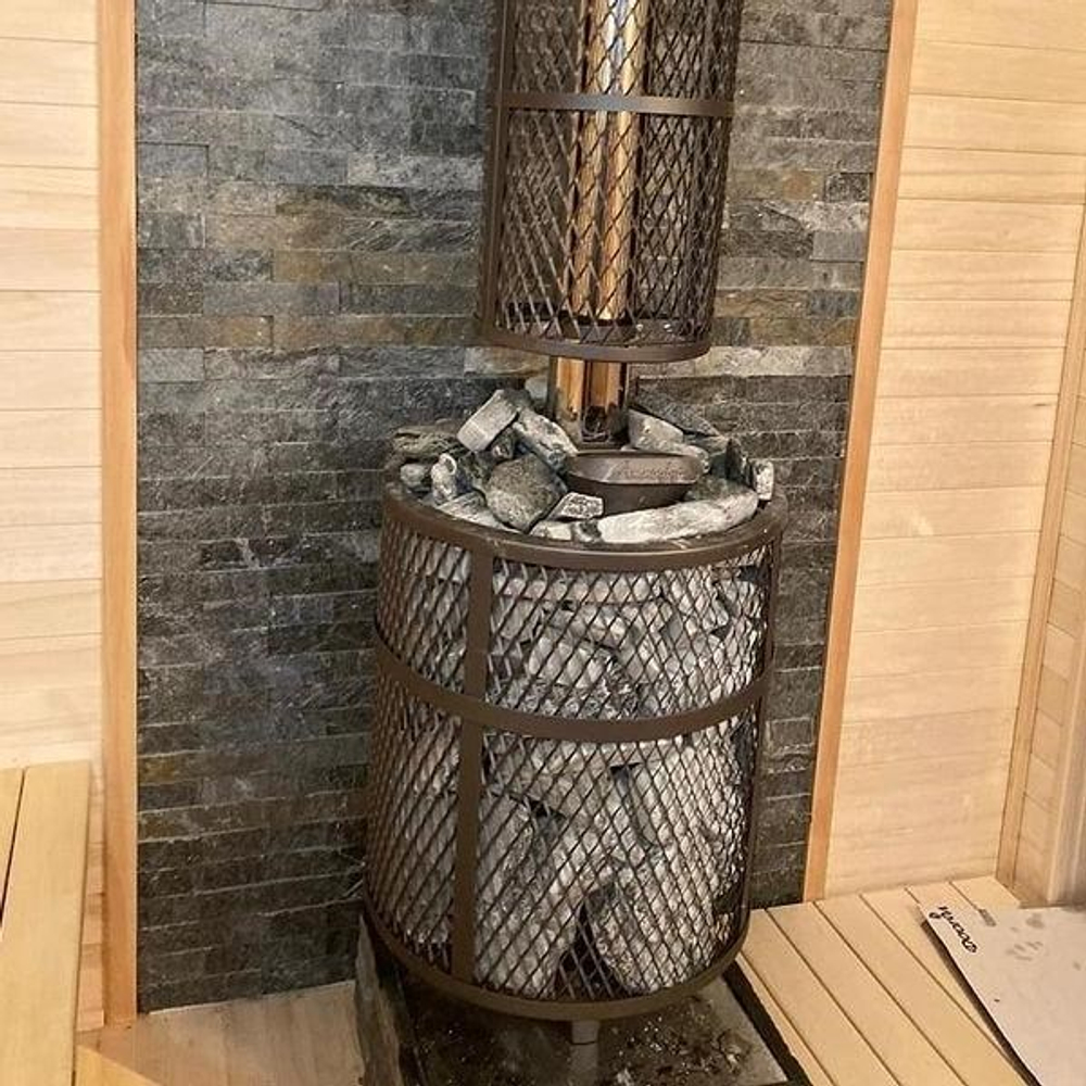 Банная печь «Атмосфера L» КОМПЛЕКТ сетка нержавейка до 20 м³