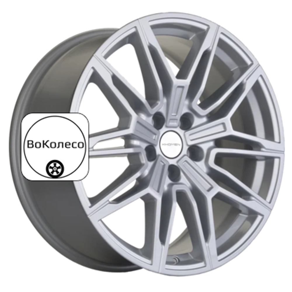9,5x19/5x112 ET40 D66,6 KHW1904 (BMW Rear) Brilliant Silver Khomen Wheels