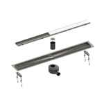 Душевой лоток Drain System 900 DS230209/18 Черное золото, с двусторонней панелью «Plate» под плитку