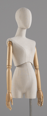 Женский манекен торс Лен /Обтяжка лен/Деревянные руки и голова