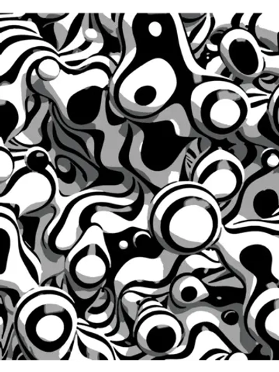 Картина по номерам черно белая