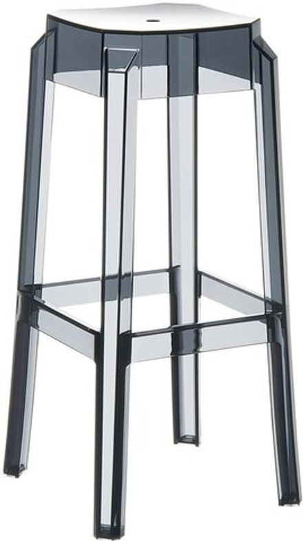 Табурет прозрачный барный Siesta Contract Fox 75, серый