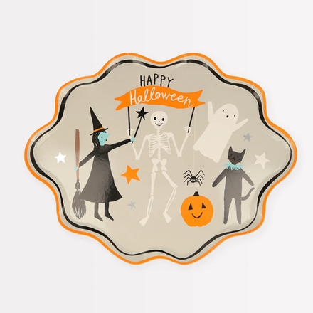 Тарелки большие "Halloween" 8шт. (2023)