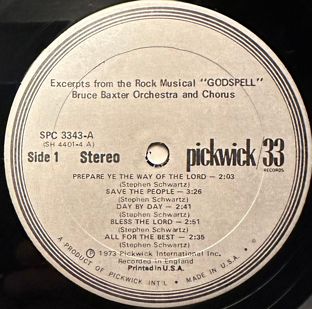 Excerpts From The Rock Musical "Godspell" (США 1973г.)