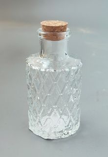 Бутылка 100 мл стеклянная  Ромбики 10х5 см