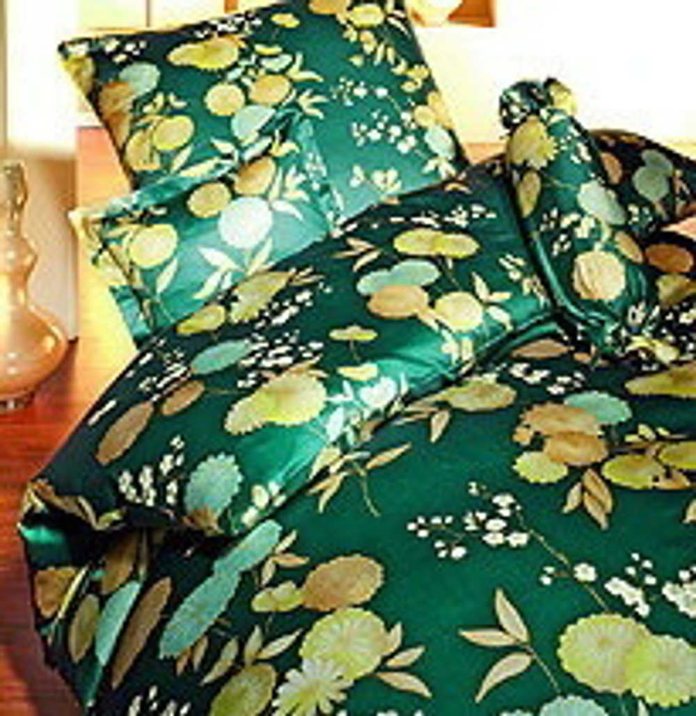 Наволочка 70x70 Elegante Kimono зеленая