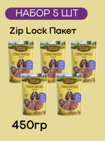 Утиная нарезка для собак Деревенские лакомства 0,09кг набор из 5 упаковок