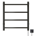 Полотенцесушитель MIXLINE CAPELLA  60х50 (таймер, 251Вт, 3 перекладины + ПОЛКА) электрический ЧЕРНЫЙ