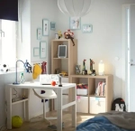 Стеллаж ФОРА 4Л, 41*38*146 см, дуб беленый