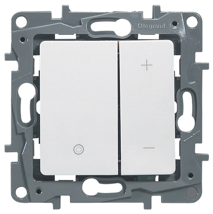 Диммер нажимной универсальный LED 400Вт без нейтрали - белый ETIKA Legrand