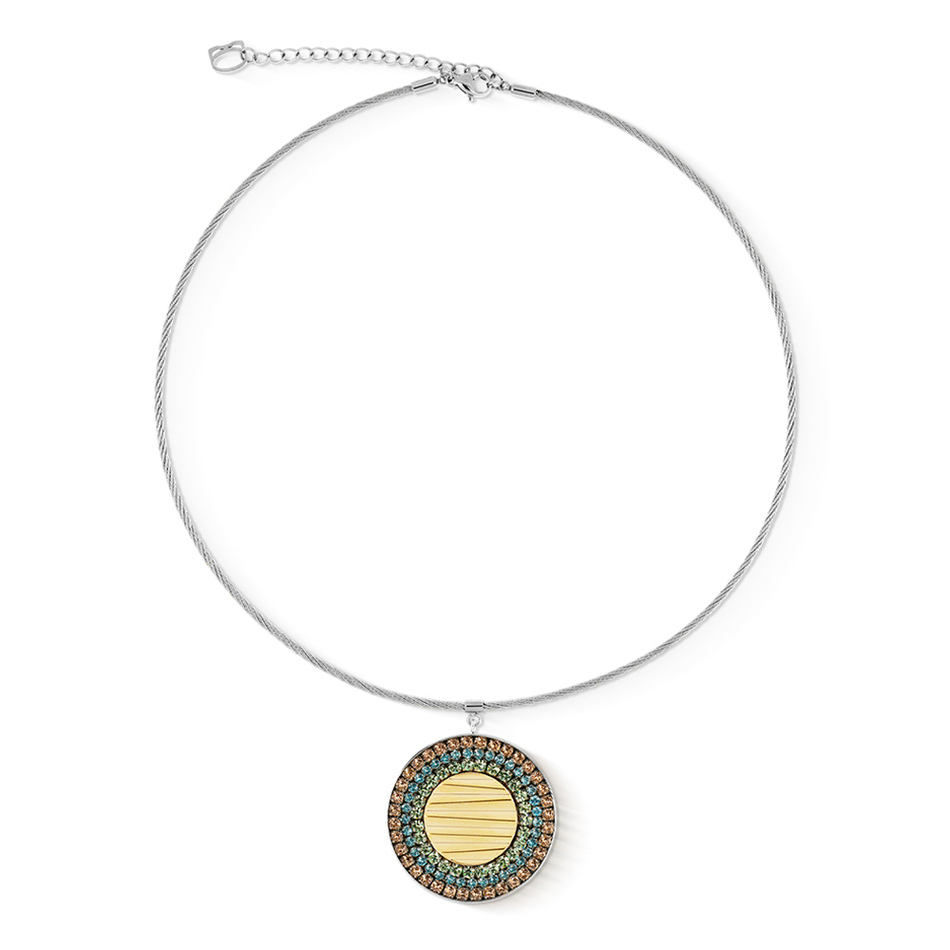 Колье Coeur de Lion Multicolour Pastel Silver 2037/10-1580